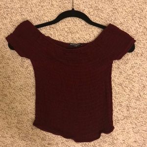 Brandy Melville maroon top